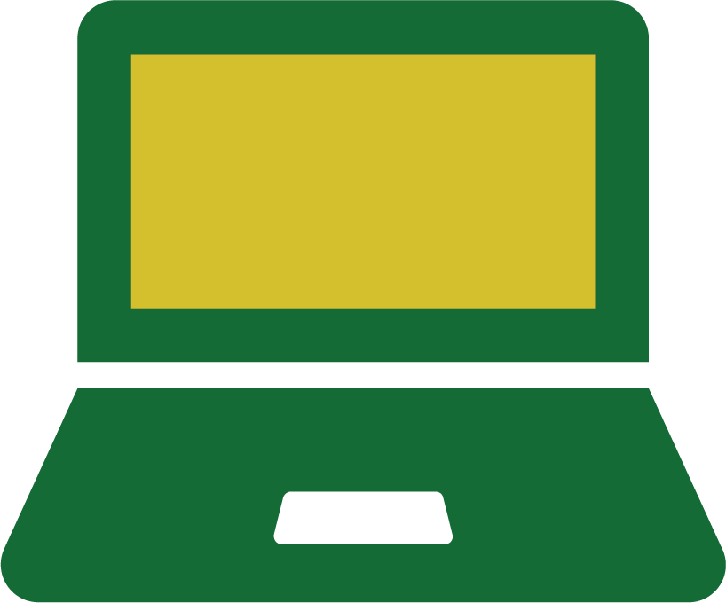 an artwork depiction of a laptop with trackpad and screen